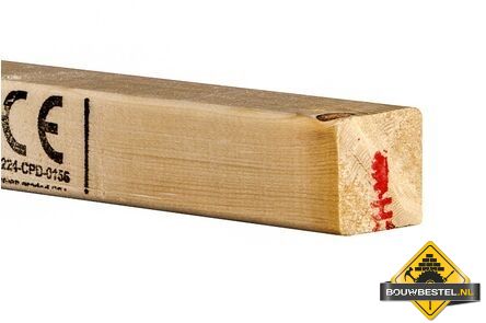 Vuren C Geschaafd - 50x50mm (nettomaat 44x44mm) (540cm)