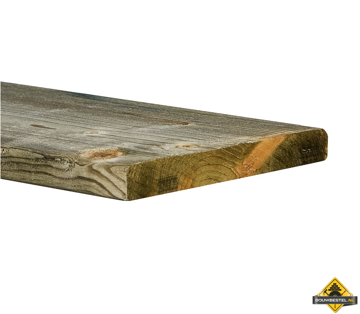 Vuren C Geschaafd Druk Geïmpregneerd - 22x150mm (420cm) (nettomaat 18x145mm)
