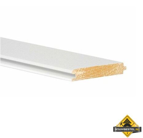Vuren B Vellingdelen 22x125 mm 420 cm geschaafd wit gegrond PEFC