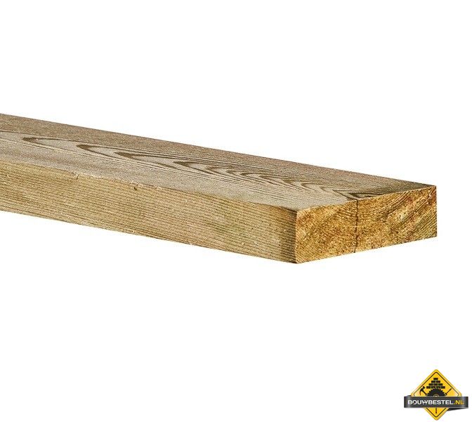 Vuren C Geschaafd & Geimpregneerd 22x75x4200mm (nettomaat 18x70mm)