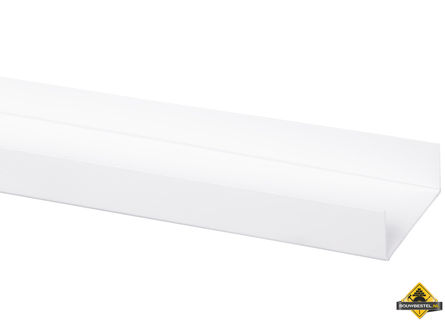 PVC Cellenbeton/Gasbeton Aansluitprofiel Wit 1500 mm lang - Voor 100mm blokken