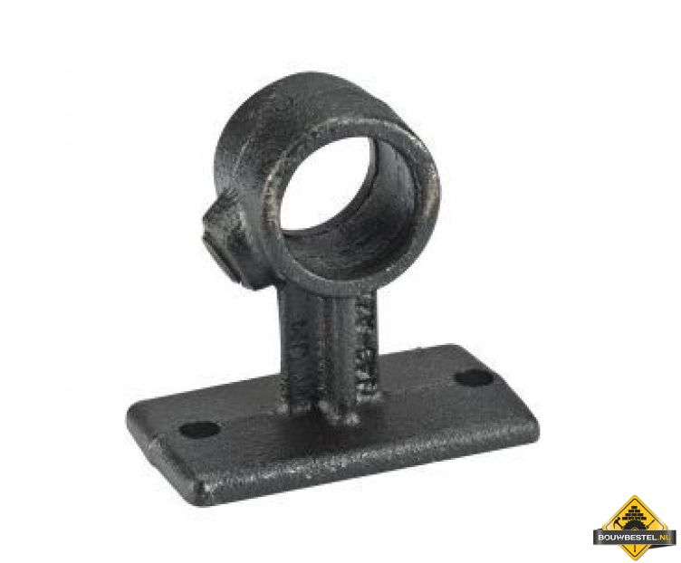 Koppelstuk ZWART Ø28mm wandbevestiging