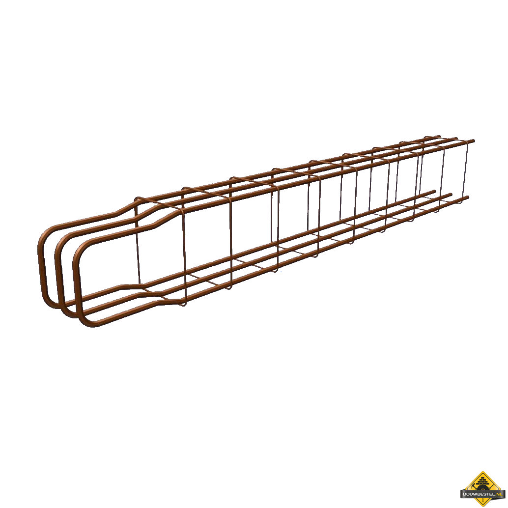 Wapeningskorf bajonet 12mm 3000mm lang voor kist 400x600