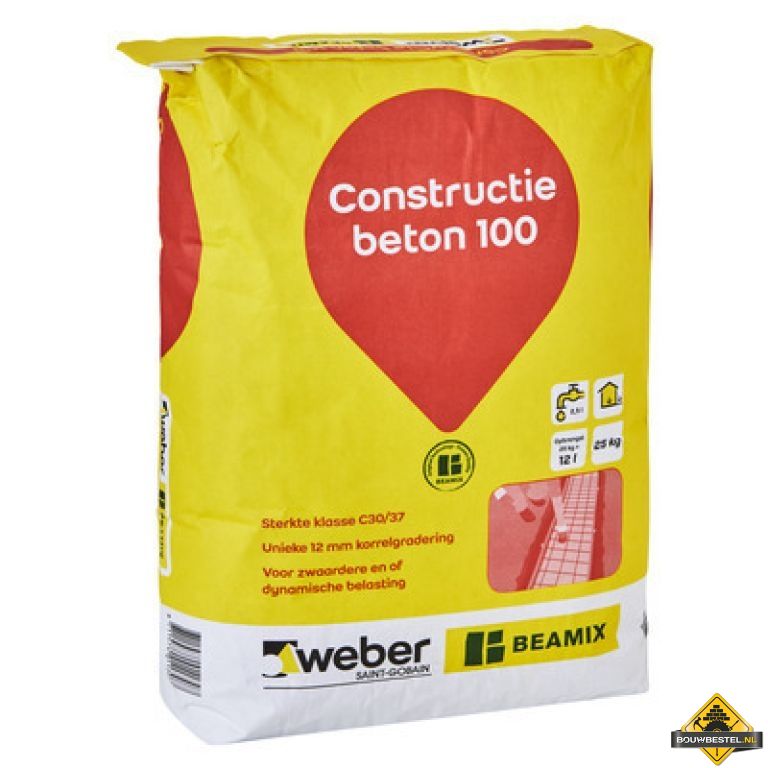 Beamix Constructiebeton 100 (25kg)