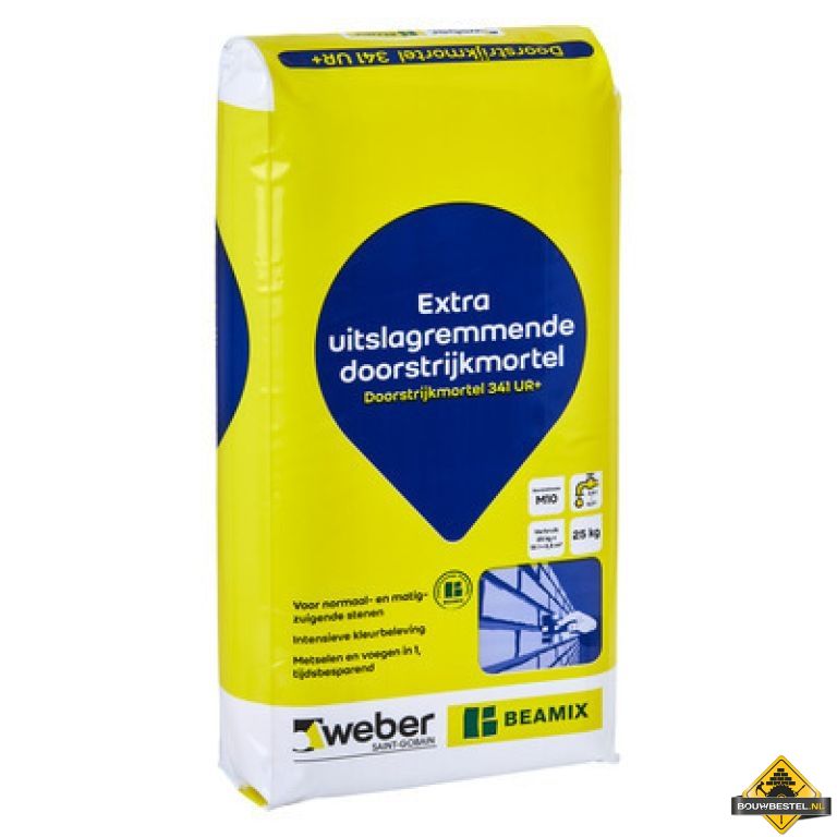 Weber Beamix 341 Doorstrijkmortel Antraciet 2774 - 25 kg - per 12 st.