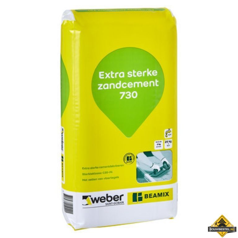 Beamix Zandcement 730 Extra - Grijs (25kg)
