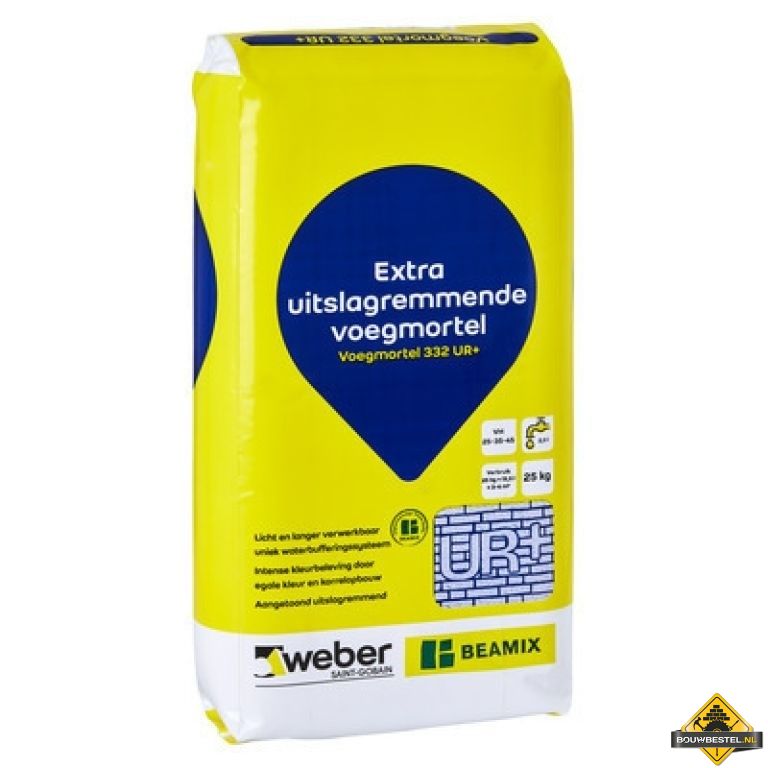 Weber Beamix Voegmortel 332 UR+ (25kg) - Gebroken Wit - 2771