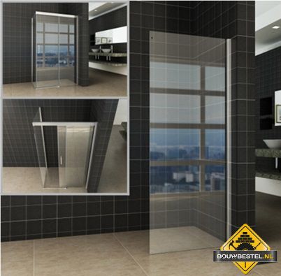 Wiesbaden Side zijwand voor Softclose 2.0 schuifdeur 140 cm 8 mm Nano