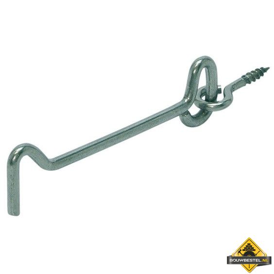 Windhaak Rammelvrij Oog houtdraad 400mm Diameter: 8 Verzinkt - per stuk