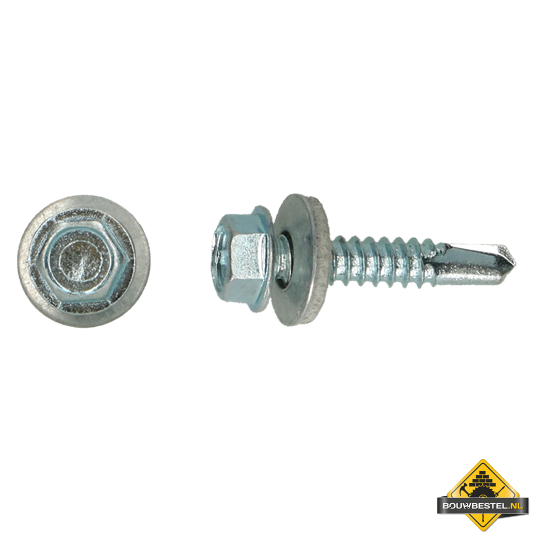 Zelfborende schroef Boorpunt-3 Diameter 6,3x100mm Verzinkt | 200 stuks
