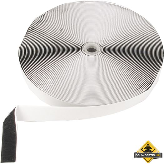 Zelfklevend klittenband Haakjes 20mm 25m