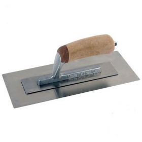 Pleisterspaan FLEX SUPER PROF PURE 330x117x0.3mm RVS met Leren handgreep