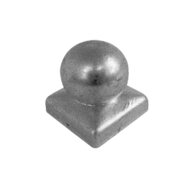 Paalornament Bol Thermisch Verzinkt 70x70mm