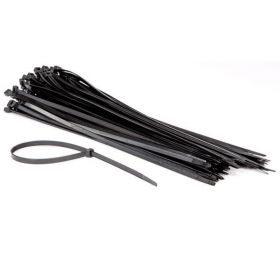 100-delige set met zwarte nylon kabelbinders - 8.8 x 500 mm