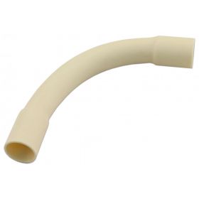 Bocht pvc 5/8 16mm creme doos 5 stuks