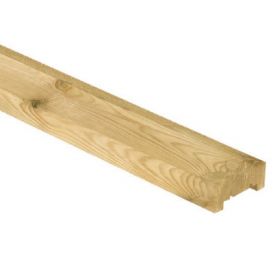 Afdeklat schutting geschaafd sponning groen geimpregneerd PEFC 35x85 mm 180 cm