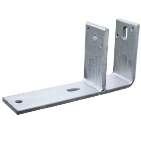 F-Anker B=71mm 150X250mm 80X10mm Electrolytisch Verzinkt - per stuk