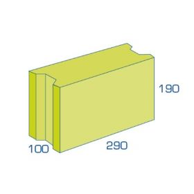 BIA Betonblokken 10/19 VW (290x100x190mm) per 27 stuks