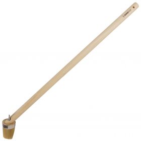 Super Prof bokkepoot wit haar 50mm 80cm lange houten steel