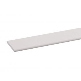 Grenen deklijst FSC 6x44x2700mm wit gegrond