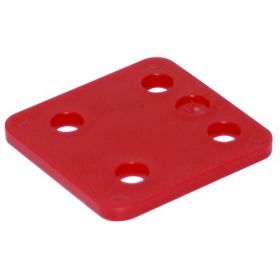 GB Drukplaatjes / Stelplaatjes Rood Zonder Sleuf 70X70X5 - 48 stuks