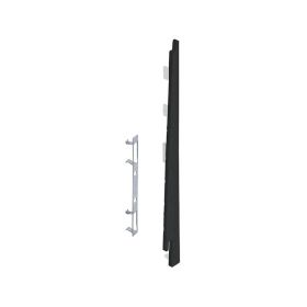 Eindkap connector rechts voor Keralit potdekselpaneel (5 stuks) Zwart - Classic (bestelnr. 2875)