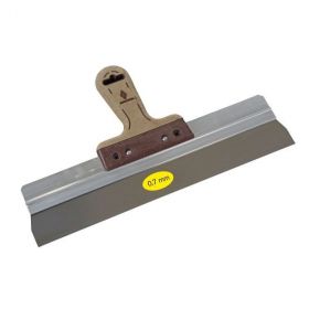 Gipsmes SUPER PROF PURE aluminium 570x0.7 mm RVS met LEDEREN-greep