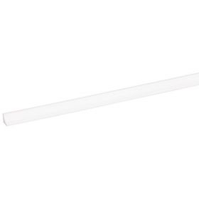 Grenen hollat FSC 13 x 13 mm 270 cm wit gegrond