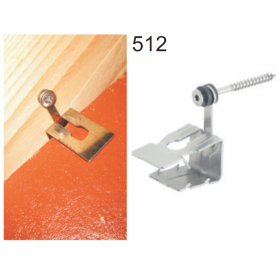 Hoekkeperklem 512/2 met Torx schroef RVS - 50 stuks