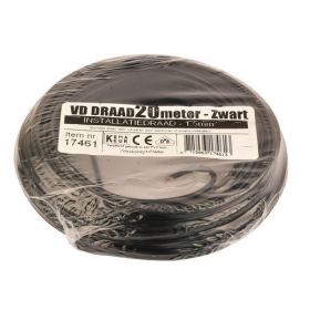 VD-draad 1.5 mm2 zwart - 20 meter (INFORMEER NAAR DE LEVERTIJD)
