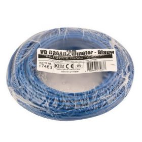 VD-draad 2.5 mm2 blauw - 20 meter