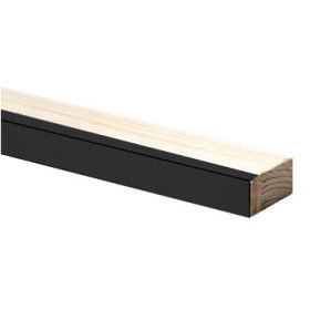 Vuren kanthout Zwart 18x34x3000mm - 10 stuks