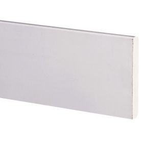 MDF Plint - Wit gegrond 12x70mm (488cm) 