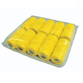Metselkoord gevlochten 1.5mm PA fluor geel. klos 50m per 10 stuks