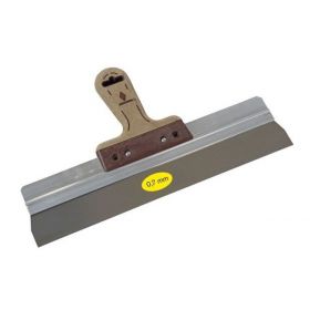 Gipsmes SUPER PROF PURE aluminium 220x0.7 mm RVS met LEDEREN-greep