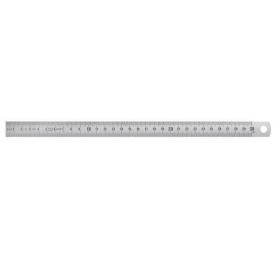 RVS liniaal met rechtse schaal - 1000 x 18 x 0.5 mm