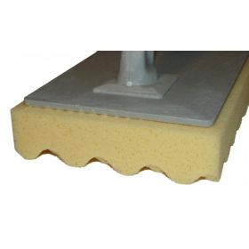 Schoonmaakspons SUPER PROF kunststof 280x140x35 mm. gegolfd