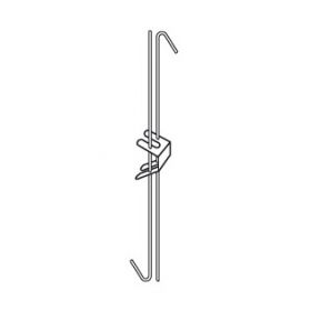Snelhangers haak/haak 31.5 cm + 121.5 cm (afhangbereik 120 - 149 cm) - 25 stuks