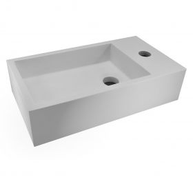 Wiesbaden Solid Surface fontein rechts 400x220x100