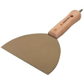 Spachtelmes SUPER PROF 150 mm RVS houten greep met schroefbit