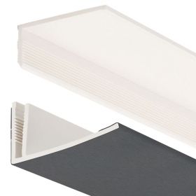 Startprofiel 2-delig Florence buitenplafond Antraciet (Renolit)