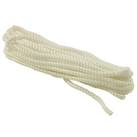 Steigertouw gevlochten pp wit. 10 mm 10 meter