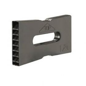 Stootvoeg ventilatierooster waalformaat zwart