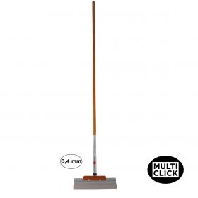 Super Prof Multi Click wand / vloerschraper met houten steel - 0,4 mm