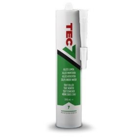 Tec7 Lijm / Kit Wit Koker 310ml