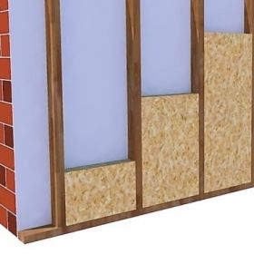 Bestaande tussenmuur / tussenwand isoleren met houten profielen