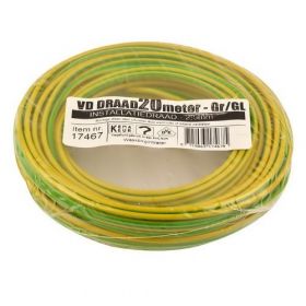 VD-draad 2.5 mm2 geel/groen - 20 meter