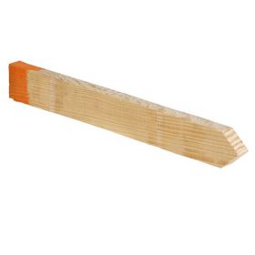 Vuren piket gepunt rood FSC 22 x 33 mm - 40 cm