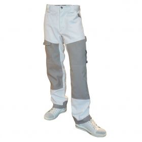 Be-Wear | deluxe werkbroek wit-grijs | maat 46 | Super Prof
