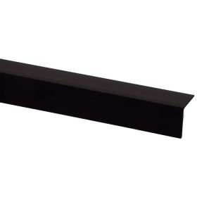 Kunststof hoekprofiel zwart 20 x 20 mm 260 cm